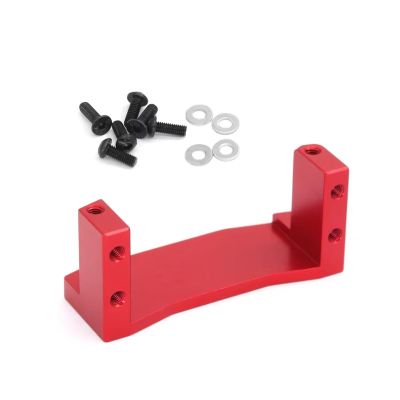 Rc Components For Tamiya For TT-02 54977 1/10 Metal Servo Bracket Base Replacement Aluminum Alloy Bracket With Screws RC Car Parts Accessories(Red)