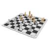 Chess Set with Board and Pieces Premium Travel Chess Game Portable Chessboard Kit for Home Decor Kids Adults Family Party Camping PS Material Flannelette Bag 32 Pieces 23.8 x view 2