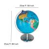 9" Spinning Earth Globe with Stand for Geography Teachers Learning, 360 Degrees Rotatable Earth Interactive World Globe for Desktop Decor view 2
