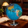 9" Spinning Earth Globe with Stand for Geography Teachers Learning, 360 Degrees Rotatable Earth Interactive World Globe for Desktop Decor view 3
