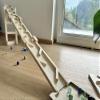 Set of 2 Marble Runs, 4 Winding Runs with Tower, Collecting Tray, Wooden Toy, Marble Track view 2