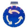 24" Solar Powered Led Roundabout Traffic Sign, High Brightness Aluminum Solar Roadway Warning Sign view 2