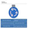 24" Solar Powered Led Roundabout Traffic Sign, High Brightness Aluminum Solar Roadway Warning Sign view 4