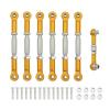 for Traxxas for Slash 4X4 for VXL 2WD for Rustler for Stampede for Hoss 1/10 Metal Turnbuckles Camber Link Rod Linkage Set RC Car Accessories RC Car DIY Parts(Yellow) view 1