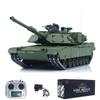 wheelfun 1/16 Remote Control Battle Tank 3918 Abrams M1A2 Metal Gearbox 360 Rotation Barrel Recoil Elevation Laser Aiming Light Hobby Grade Model for Ages 14+