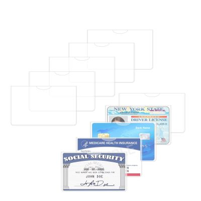 10-Pack Social Security Card Protector Sleeves, Medicare and Credit Card Holder Cover, Waterproof SSN Card Protector (10)