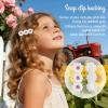 20PCS Cute Baby Snap Hair Cips for Girls, Floral Print Non Slip Wrapped Snap Hairpins for Hair Barrettes Hair Accessories for Baby Toddler Girls Kids view 4