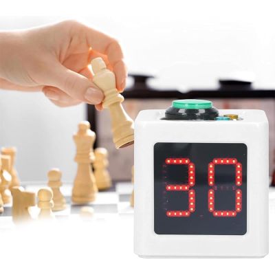 1.4-inch LED Stopwatch Race Clock,Electronic Race Timer,Competition Timer,5-Level Brightness Adjustable,Visual Range: About 10m,for Chess Card Games