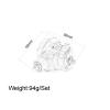 1Set #5680#5681#5379X #5382X Differential Assembly Upgrade Parts Compatible for RC Traxxas 1/10 Summit (56076-4)(Orange) view 3