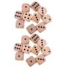 20Pcs Wooden D6 Dice Set, 20mm Round Corner, 6 Sided Gaming Dice for Adults Standard Game Dice view 1