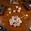 20Pcs Wooden D6 Dice Set, 20mm Round Corner, 6 Sided Gaming Dice for Adults Standard Game Dice view 4