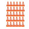 30 Pcs Miniature Road Cone Orange Mini Traffic Cones Plastic Sign Road Cone Toy Roadblock Cone Sign Model Photo Prop Educational for Small Orange Construction Cones,Safety Cones,Safety Barriers view 1