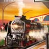 68Pcs Christmas Train Set, Electric Train Toy with Smokes,Lights and Sound, Train for Around The Christmas Tree, Steam Engine Hobby Train Set, Suitable for All Ages view 4