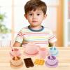 Silicone Tea Set - Play Toy with Soft Safe Material, Teapot Playset for Creative Learning, Durable Design with Easy Grip, Pretend Play Set for Preschool Kindergarten Activities, 8.3 Inch view 4