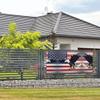 3d Bald Eagle Flying With American Flag Print Versatile Party Banner,Birthday Party Decorations,Innovative Designs For All Occasions view 3