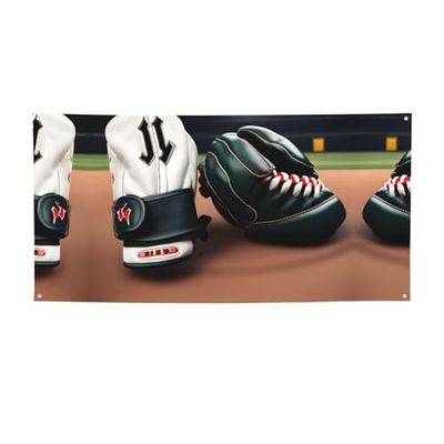 Baseball And Gloves Print Versatile Party Banner,Birthday Party Decorations,Innovative Designs For All Occasions