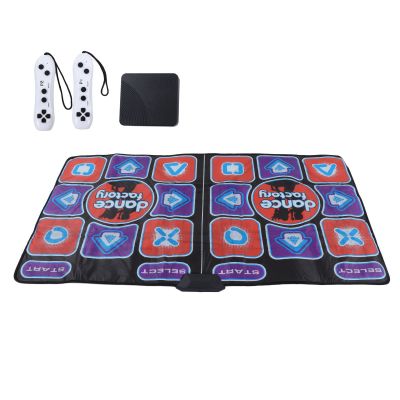 Aqur2020 Dance Pad with Flashing Arrows, 160x92cm PVC Music Dance Mat for TV Computer Connection and Family Fitness Game