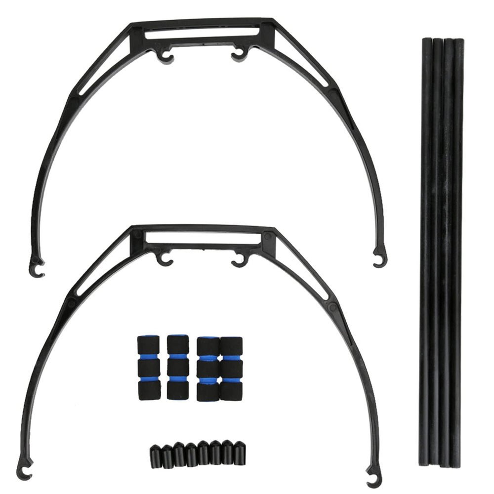 2Pcs Heightened Extended Landing Gear Bracket Support, F450 F550 SK450 X600 X525 XA650 X8 Drone Access, Curved with Extra Ground Clearance for Landing,