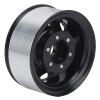 4 Pcs 1.55 Inch RC Beadlock Wheel Hub, RCl Hubs for AX90069 Crawlers, Strength Zinc y RC Hubs with 5 Hole Silver, Non ing (Black) view 2