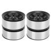 4 Pcs 1.55 Inch RC Beadlock Wheel Hub, RCl Hubs for AX90069 Crawlers, Strength Zinc y RC Hubs with 5 Hole Silver, Non ing (Black) view 4