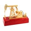 3D Electric Metal Oil Well Pump Jack Model, DIY Industrial Mechanical Model Toy Gift, Creative Desktop Ornament Decoration, Science Eductional Toy view 1