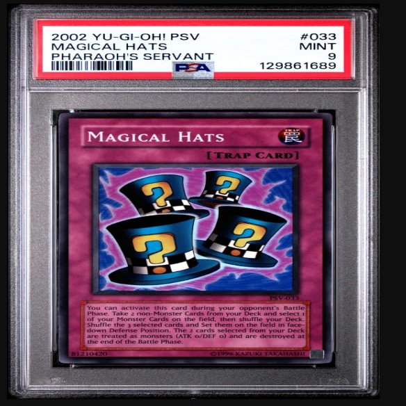 2002 PSV-PHARAOH'S Servant 033 Magical Hats PSA 9