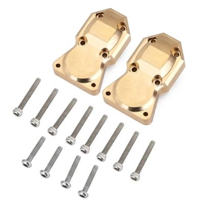 1 Pair RC Car Brass Differential Covers Front and Rear Heavy Duty Differential Axle Covers For Axial for SCX24 90081 1/24 Track Cars confident