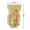 1 Pair RC Car Brass Differential Covers Front and Rear Heavy Duty Differential Axle Covers For Axial for SCX24 90081 1/24 Track Cars confident view 4