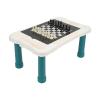 8 in 1 Board Game Set with Chess Draughts Portable Children Square Board Game Table for Ages 3 and UP Plastic Material Includes 4 Double Sided Game Boards and 32 Checkers view 2