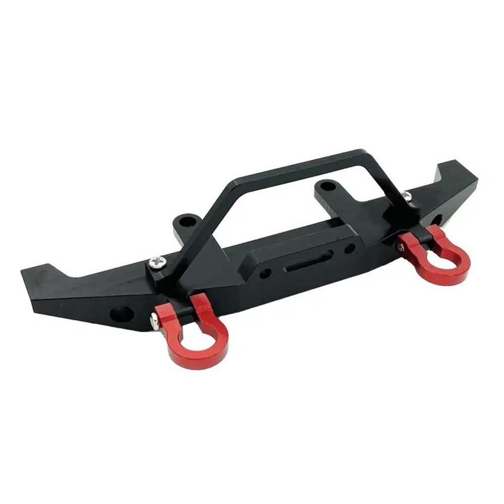 1Pcs RC Car Metal Anti-collision Front Bumper For WPL C14 C24 C24-1 1/16 4WD Truck Track Parts Accessories confident(Black)