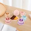 Silicone Tea Set for Toddler, Easy to Wash, 1set, Preschool Pretend Toy, Kids Role Play Game, Lightweight Design, for Boys Girls Kindergarten Playroom view 3