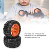2Pcs Wheels Hubs Tyre Rubber Tires Accessory, RC Wheel RC Tires, Performance RC Truck Wheel with Enhanced Grip, 1/8 Scale RC Rubber for ZD 8477, Compatible view 3