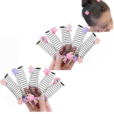 10 Pcs Cute Invisible Star Hair Clip Barrettes Stretchable Invisible Hair Clips, U Shape Hair Finishing Fixer Comb Sets, Hair Accessories Hair Holder