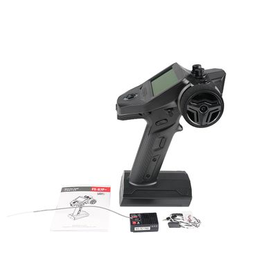 Flysky FS-G7P+ 2.4GHz 10CH ANT Protocol Remote Controller Transmitter Surface Radio with FS-R11P Receiver for RC Car Boat Crawler