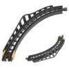 HEANUJJ 2pcs Curved Train Track Pieces - Grey Plastic Track Connector - Railway Expansion Accessories Replacement for Toy Model Railroad Slopes Party Decor view 1