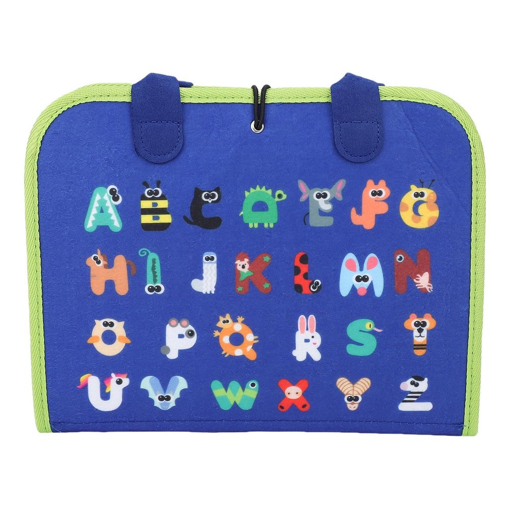 Asixxsix Felt Activity Book, Sensory Board Toy with Detachable Felt Pieces for Toddlers 0 6, Educational Learning Fine Motor Skills Developing DIY Storytelling