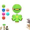 2026 New Children's Bouncing Ball, Magic Metaball, Magic Flying Saucer, Bouncy Ball, Parent-Child Interaction, Dual Form Freely Switchable, with 6 Light (Green) view 1