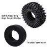4PCS 1.9Inch Beadlock Honeycomb Rims and Voodoo Tire Set for 1/10 TRX4 TRX6 SCX10 RC Crawler Car (Red) view 3