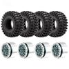 4PCS 1.9Inch Beadlock Honeycomb Rims and Voodoo Tire Set for 1/10 TRX4 TRX6 SCX10 RC Crawler Car (Titanium) view 2
