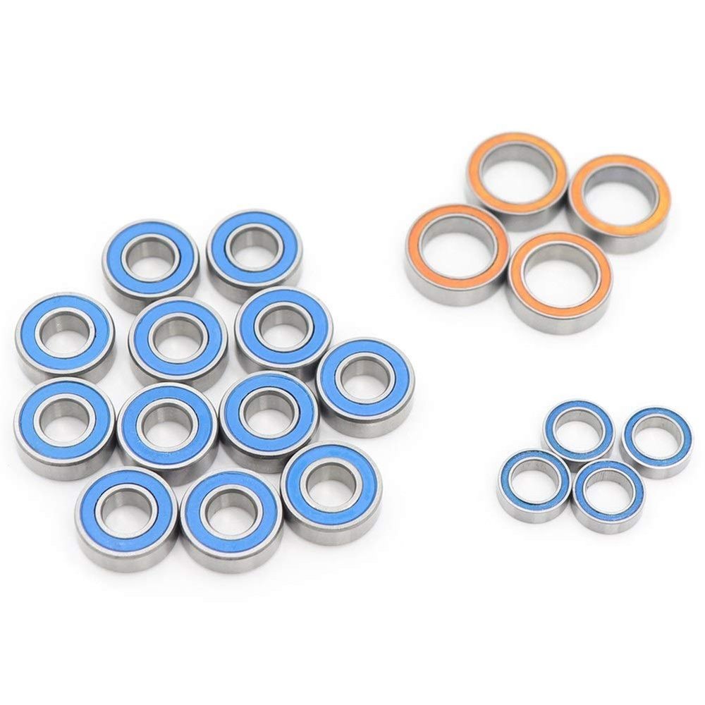 PORRZAJD Power Transmission Products for Tamiya RC Ball Bearing Sets for All Tamiya TT-01 Chassis Variant 20Pcs Bearings Ball Bearings