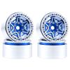 4PCS 1.9Inch Beadlock Planetary Shape Rims for 1/10 TRX4 TRX6 SCX10 SCX10 II 90046 SCX10 III AXI03007 D90 RC Crawler Car (Blue) view 1