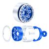 4PCS 1.9Inch Beadlock Planetary Shape Rims for 1/10 TRX4 TRX6 SCX10 SCX10 II 90046 SCX10 III AXI03007 D90 RC Crawler Car (Blue) view 3