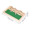Aqur2020 Shut The Box Dice Game, 12 Number Pine Wood Board Game with Rotating Base for Bars KTV Tea House Classic Family Pub Entertainment view 3