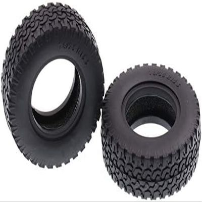 2PCS 1.55 Inch Rubber Tires for 1/14 Rm8 RC Crawler Remote Control Car Tyres