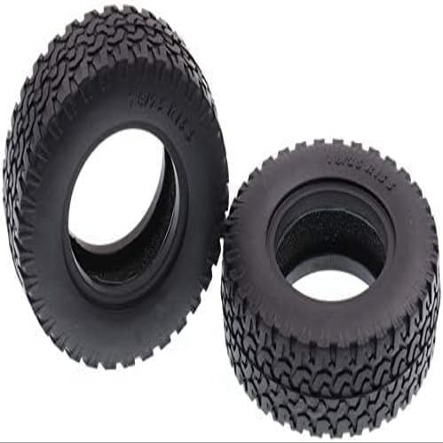 2PCS 1.55 Inch Rubber Tires for 1/14 Rm8 RC Crawler Remote Control Car Tyres