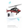 A61 Air-wolf RC Helicopter for Adults, A61 1/52 Scale Air-wolf 2.4G 4CH Single Rotor Flybarless Mini RC Helicopter Model with Optical Flow Altitude Hold, Gift for Adults Beginners (Black and White) view 4