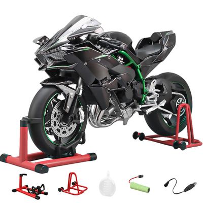MindXplore 1/7 Scale Alloy Dynamic Motorcycle Model - V4 Top Edition with Ignition System Smoke Spray
