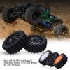 4Pcs 1/8 RC Off Road Snow Sand Paddle Tires Tyre Wheel for HSP HPI Baja,Black view 4