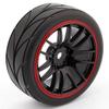 4pcs 12mm Hub Wheel Rims & Rubber Tires for RC 1/10 On-Road Touring Drift Car R view 2