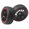 4pcs 12mm Hub Wheel Rims & Rubber Tires for RC 1/10 On-Road Touring Drift Car R view 3